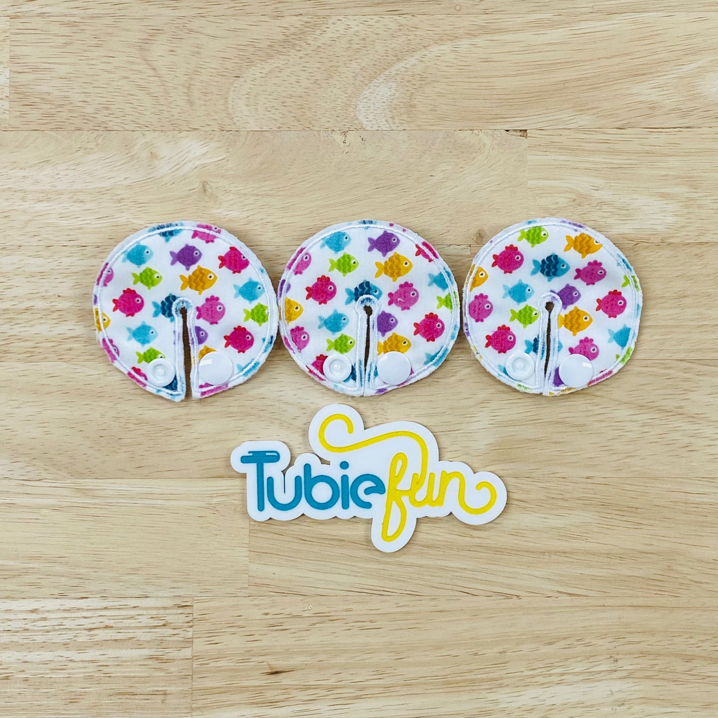 Chait Button Pad Covers - Colourful Fish