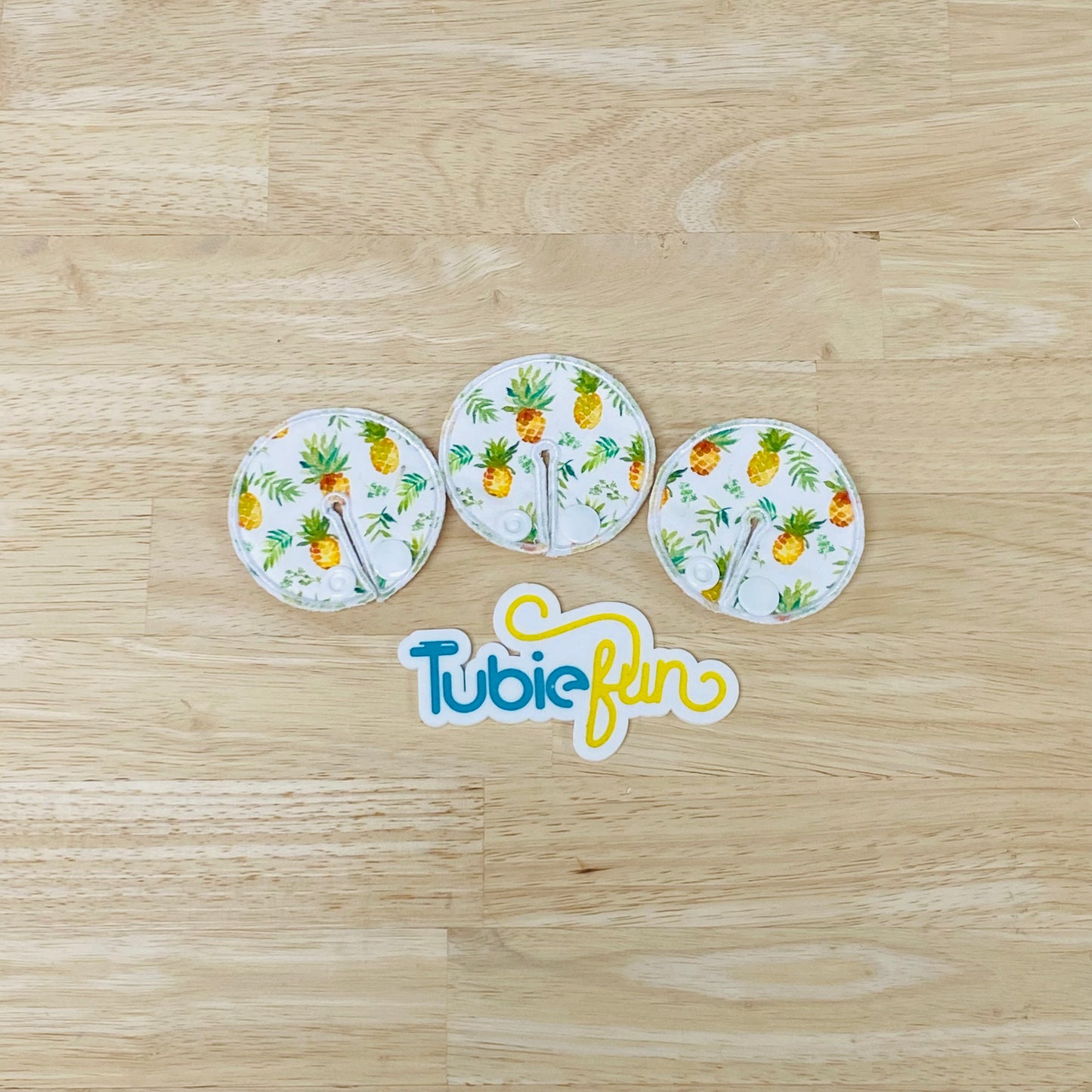 Chait Button Pad Covers - Pineapples