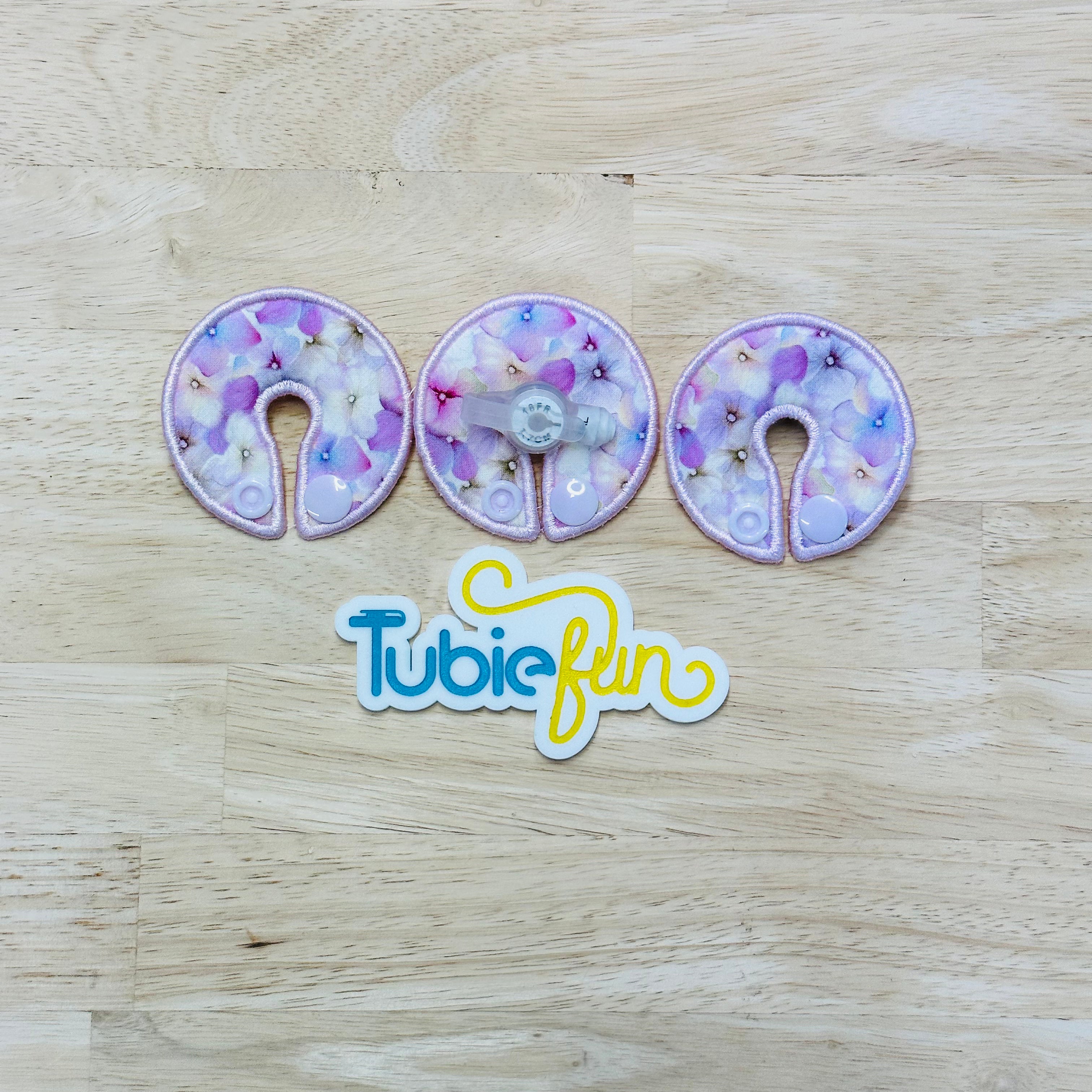 GTube Button Pad Cover Watercolour Flowers Tubie Fun