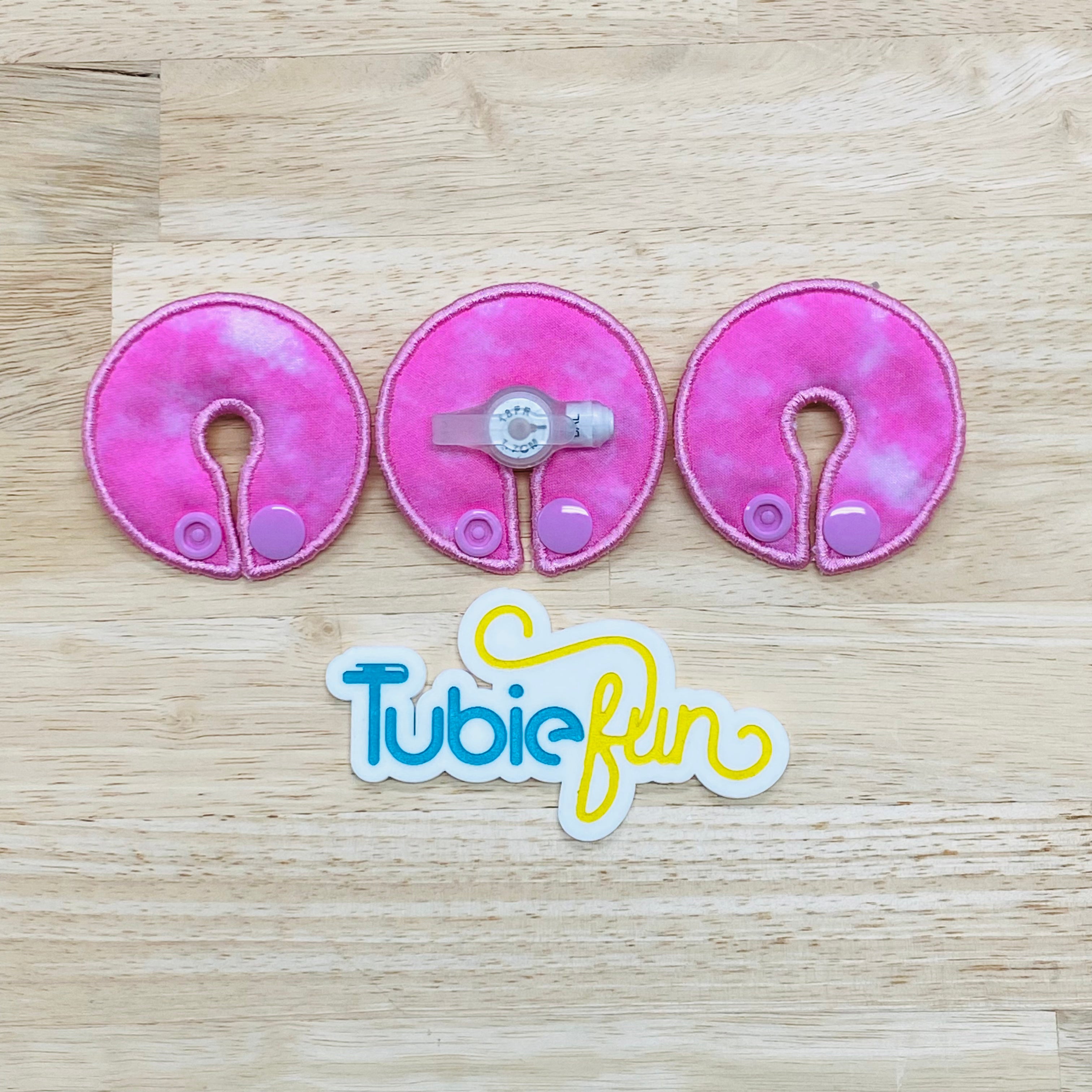 G Tube Button Pad Cover Pink Tubie Fun