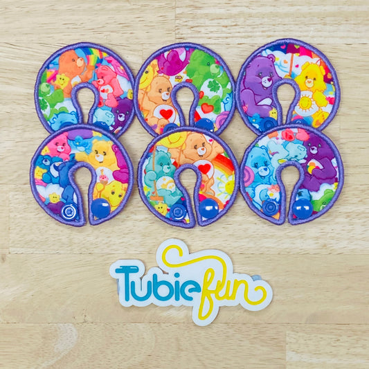 G-Tube Button Pad Cover - Bears that Care on White