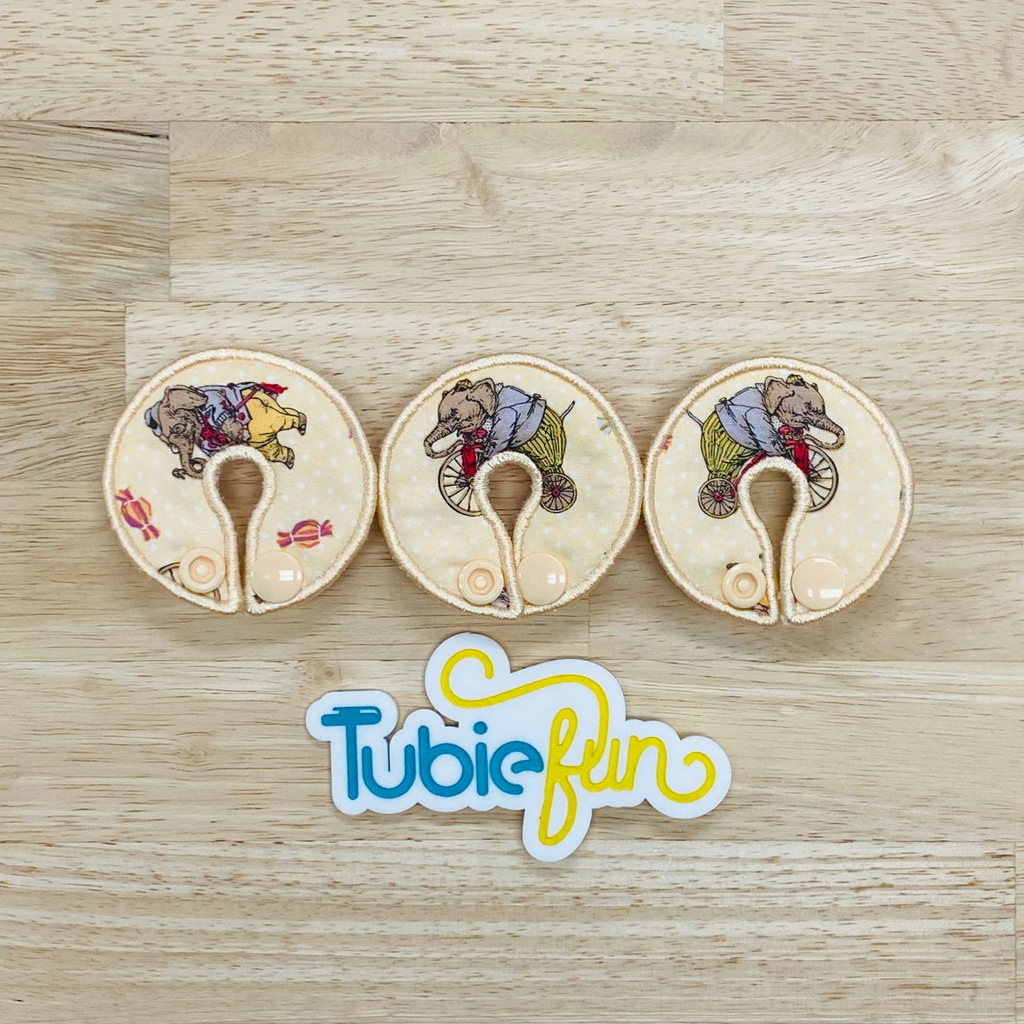 G-Tube Button Pad Cover - Elephants