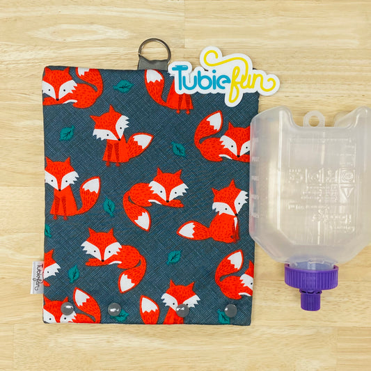 Insulated Milk Bag Suitable for 500ml Flocare Bottle in - Red Foxes