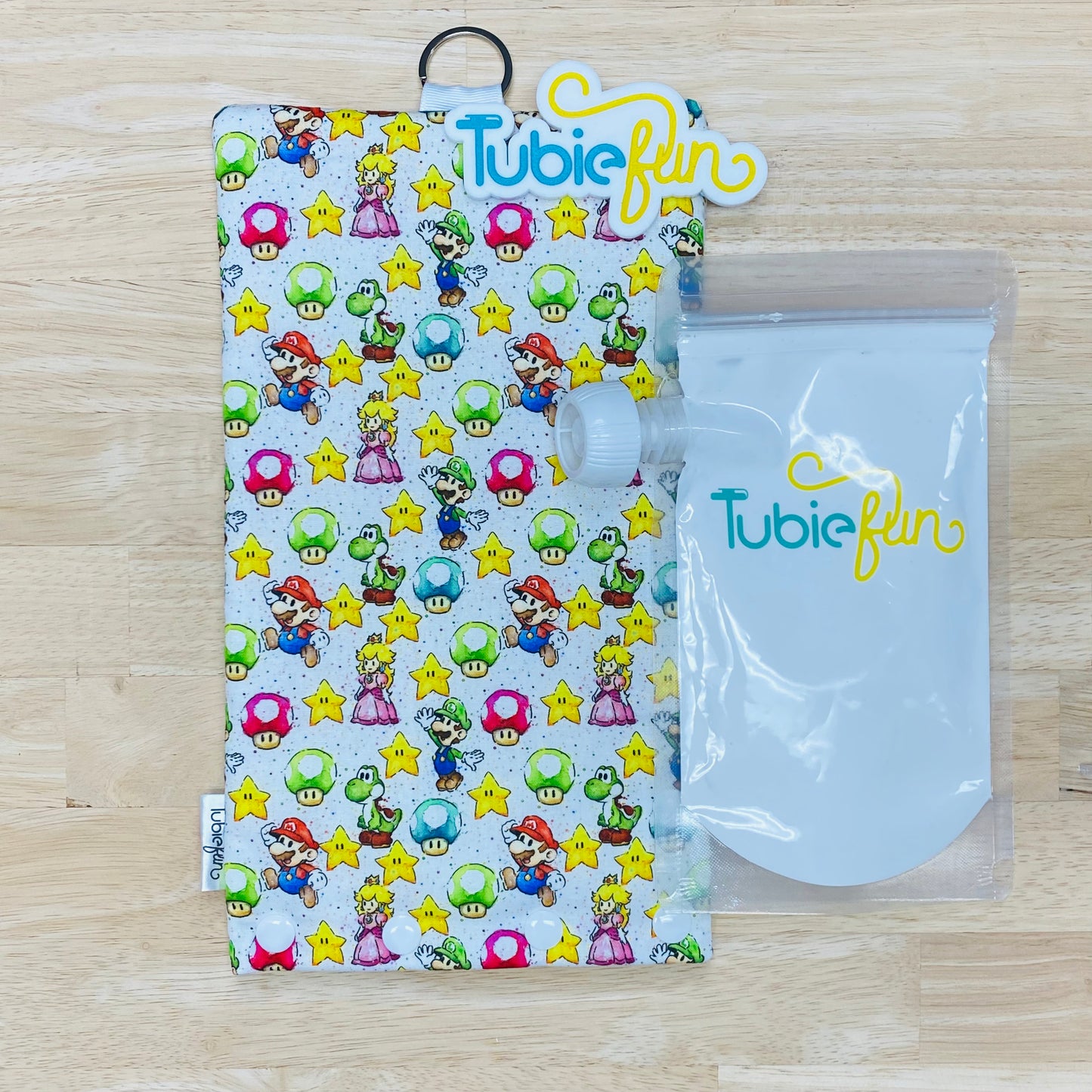 Insulated Milk Bag Suitable for Tubie Fun 500ml Reusable Pouches - Gaming Friends