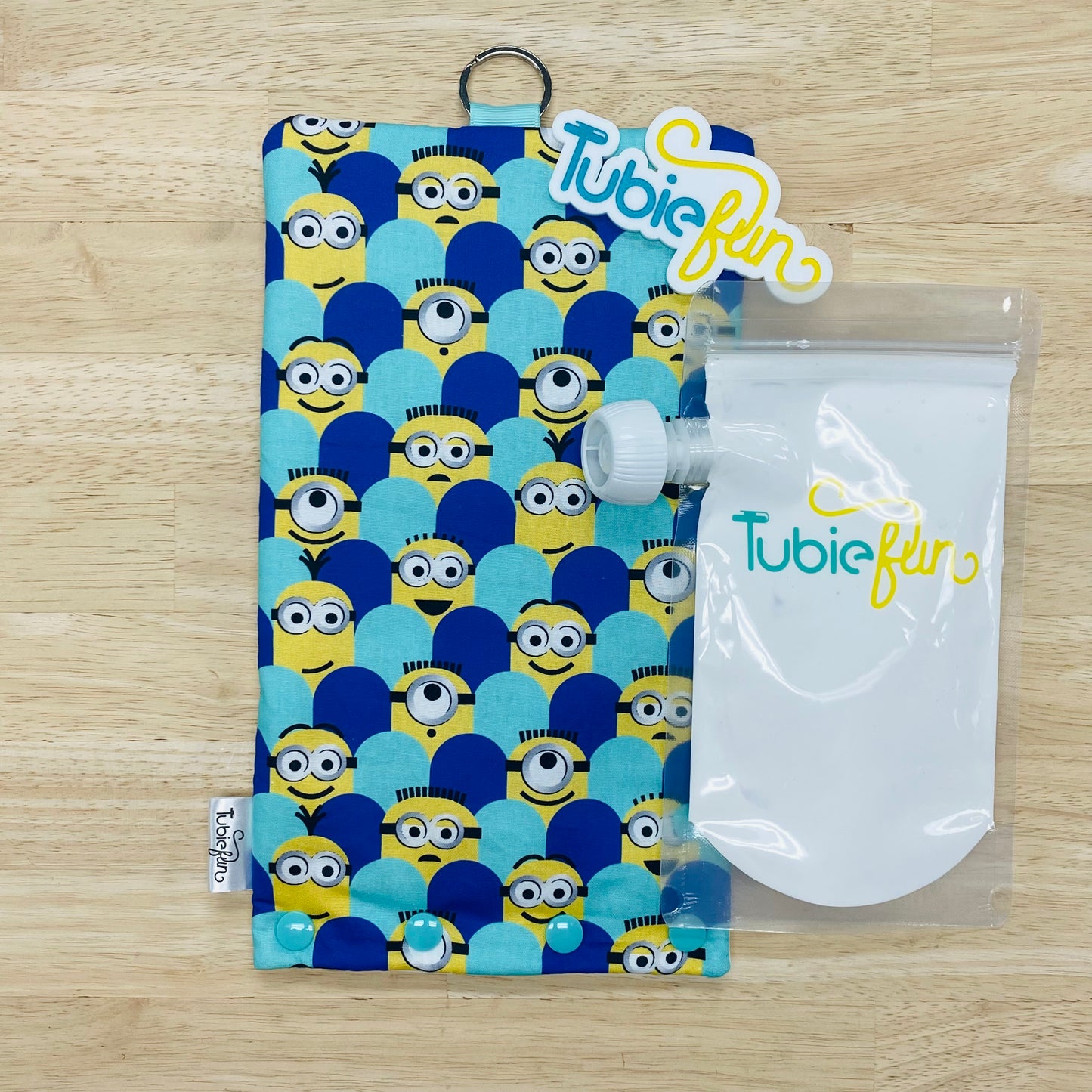 Insulated Milk Bag Suitable for Tubie Fun 500ml Reusable Pouches - Minions