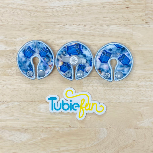 G-Tube Button Pad Cover - Tardis