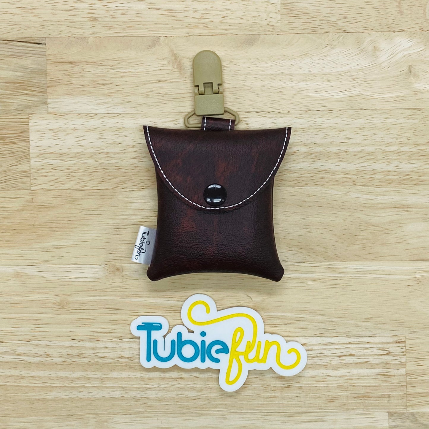 Tubing Pouch - Brown Leather Look
