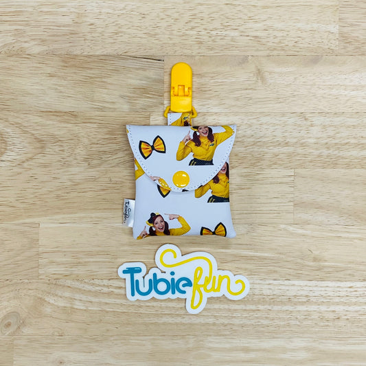 Tubing Pouch - Yellow Bows