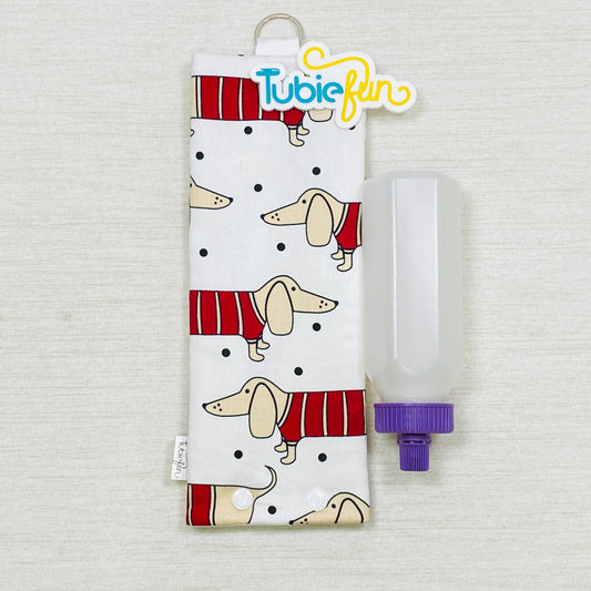 Insulated Milk Bag Suitable for 250ml Bottle in - Sausage Dog
