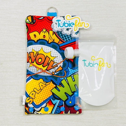 Insulated Milk Bag Suitable for Reusable Pouches - Comic Words