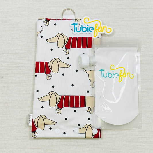 Insulated Milk Bag Suitable for Reusable Pouches - Sausage Dogs