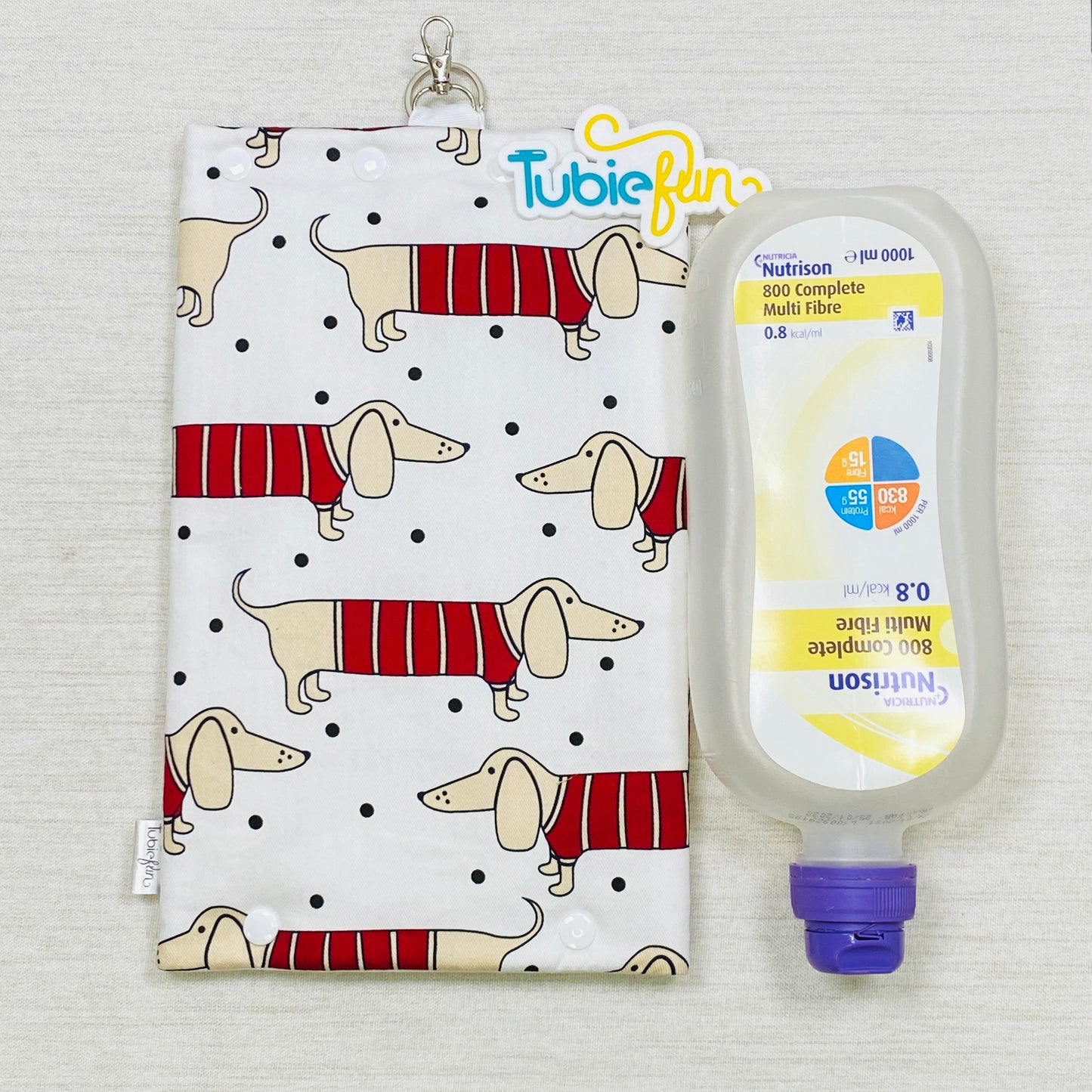 Insulated Milk Bag Suitable for 1L Flocare and 500ml Flexitainers - Sausage Dogs
