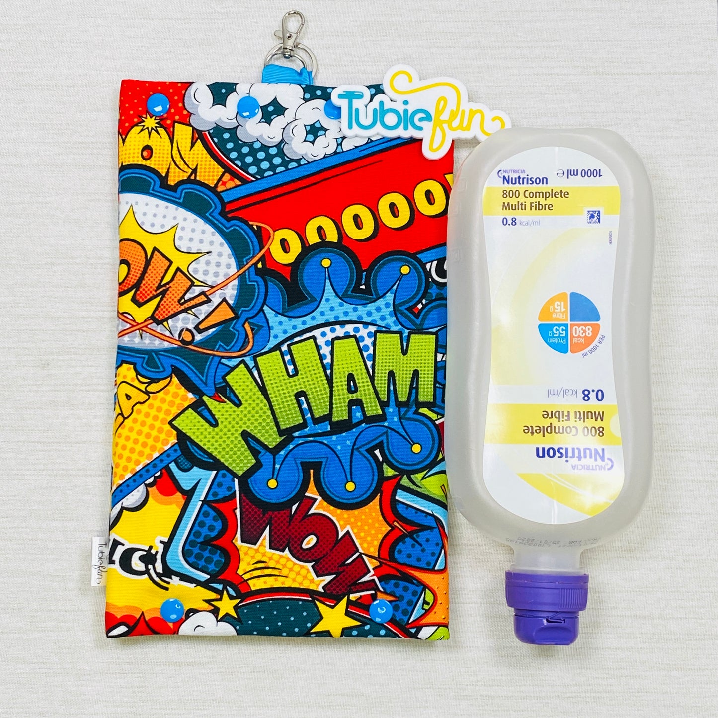 Insulated Milk Bag Suitable for 1L Flocare and 500ml Flexitainers - Comic Words