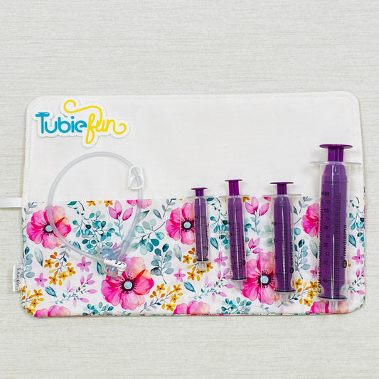 Syringe Roll - Pink Flowers