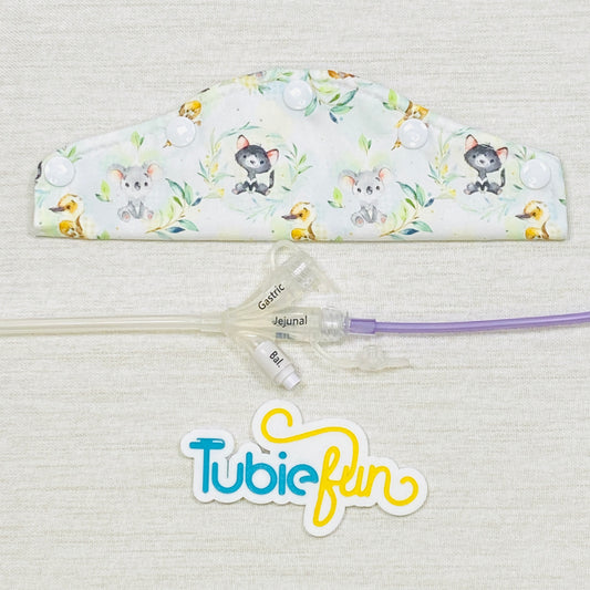 Large Feeding Tube Connection Cover - Aussie Animals