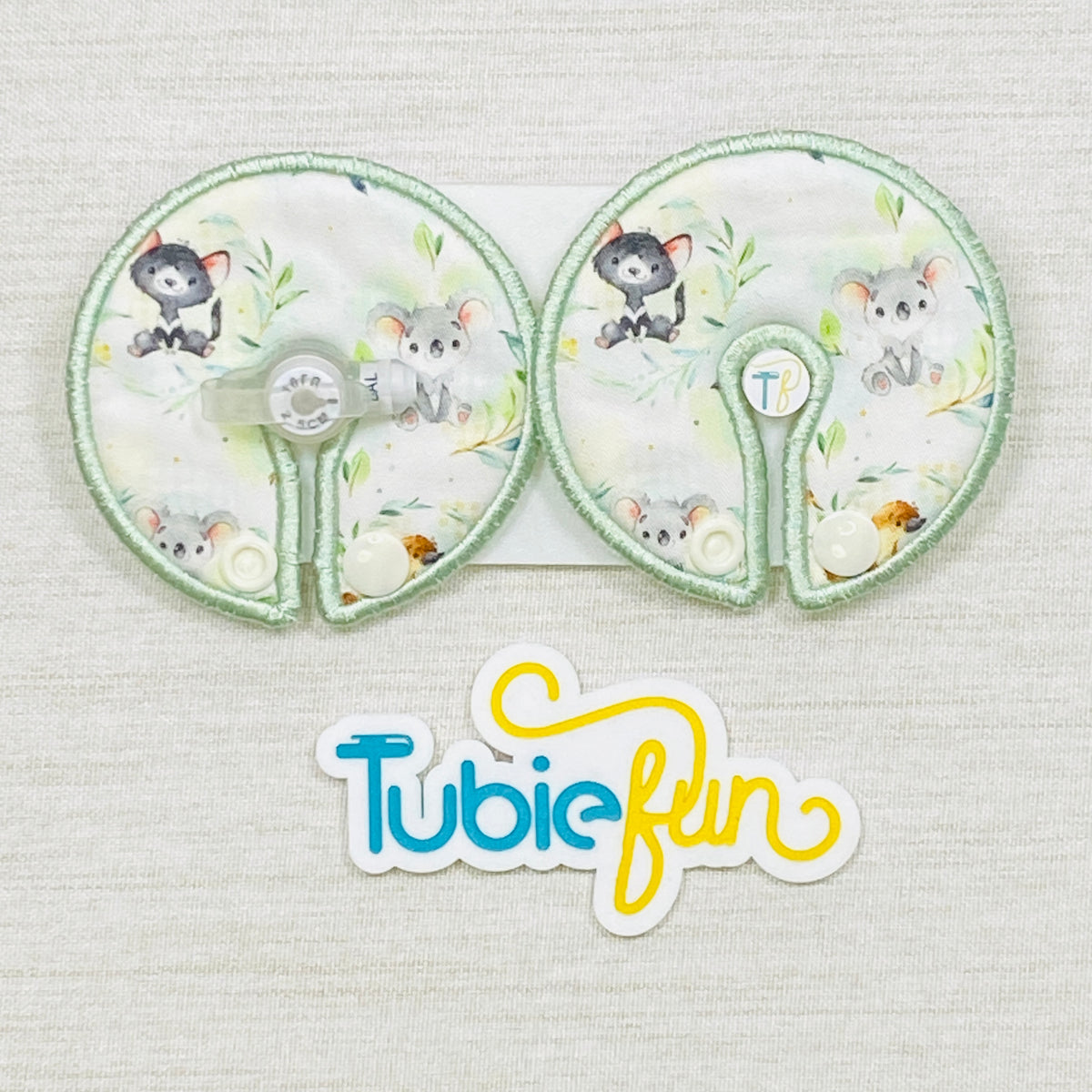 Button Pad Cover Large - Aussie Animals