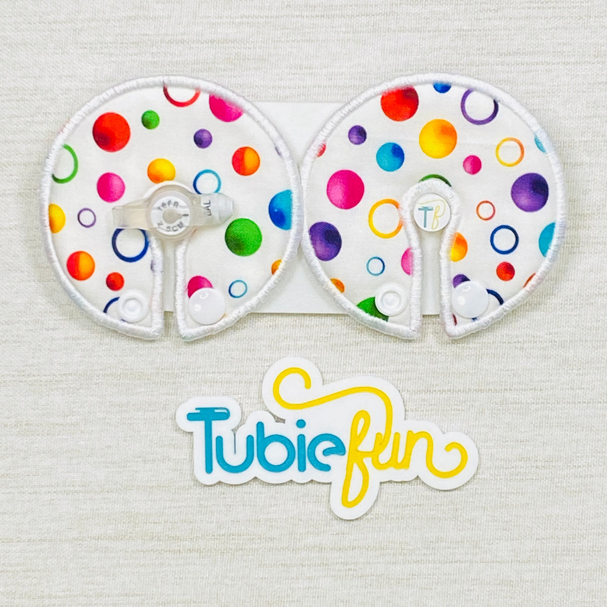 Button Pad Cover Large - Coloured Dots