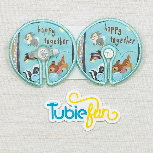 Button Pad Cover Large - Deer and Rabbit Friends