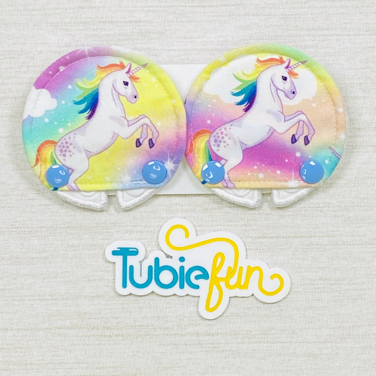 Covered Button Pad - Unicorns