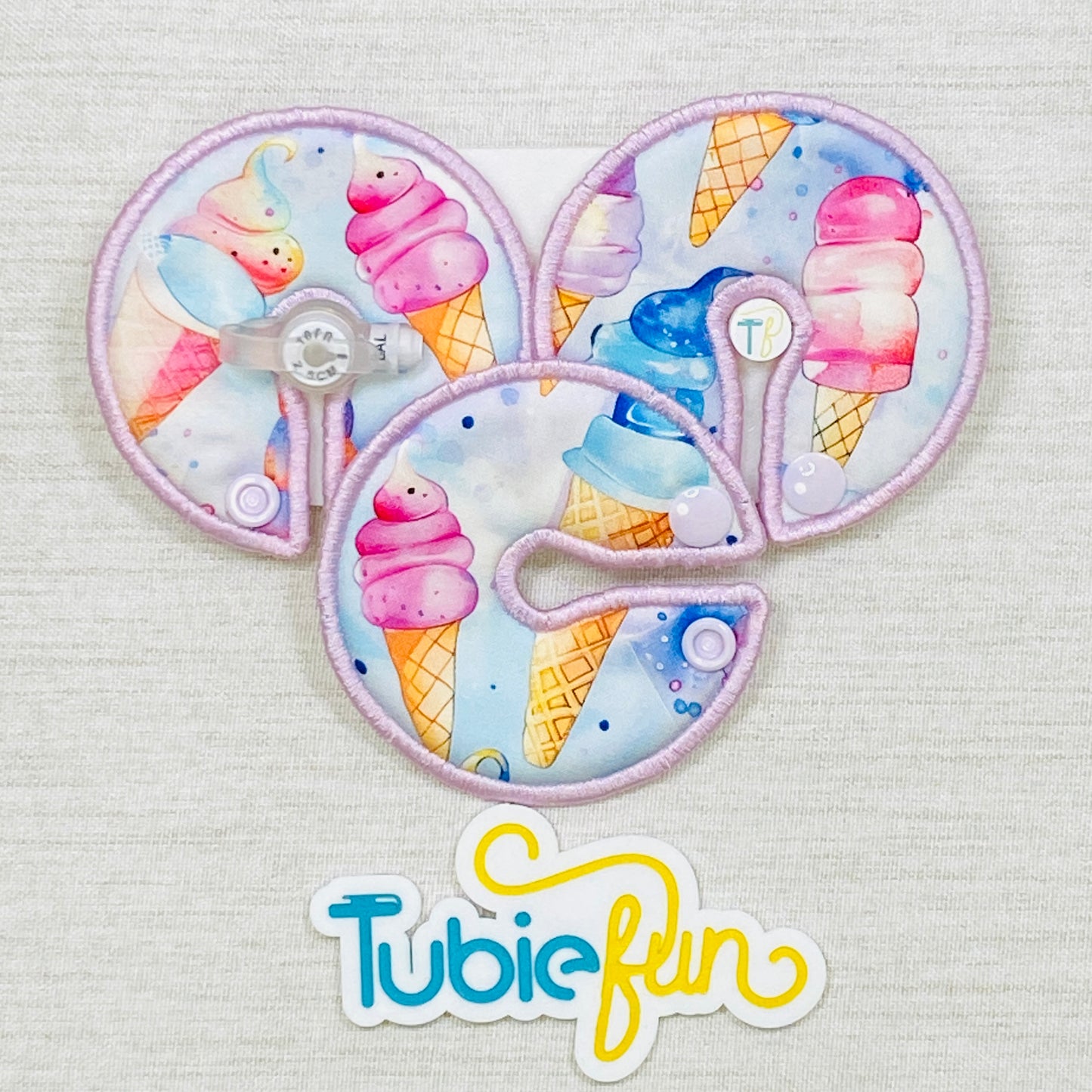 Button Pad Cover Large - Ice Creams