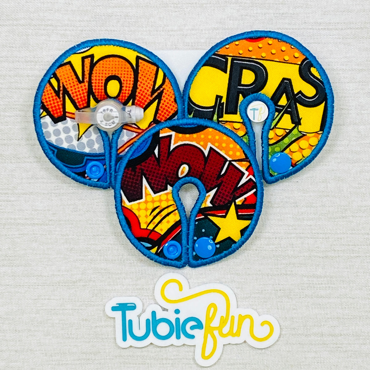 Button Pad Cover Large - Comic Words