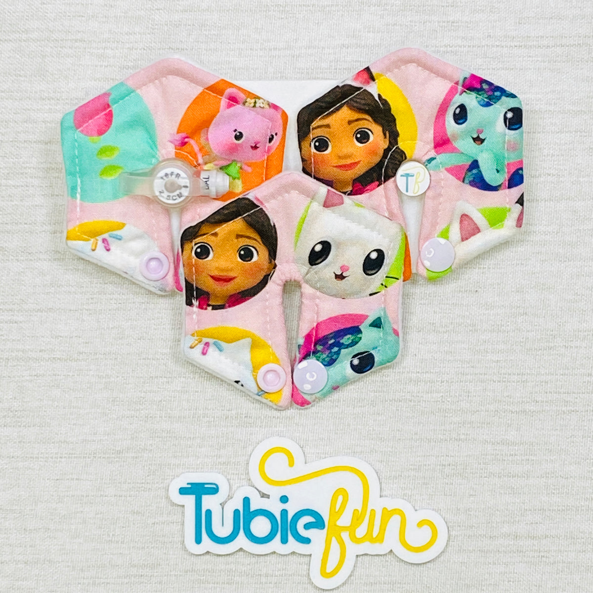 Hexagon G-Tube Button Pad Cover - Dollhouse