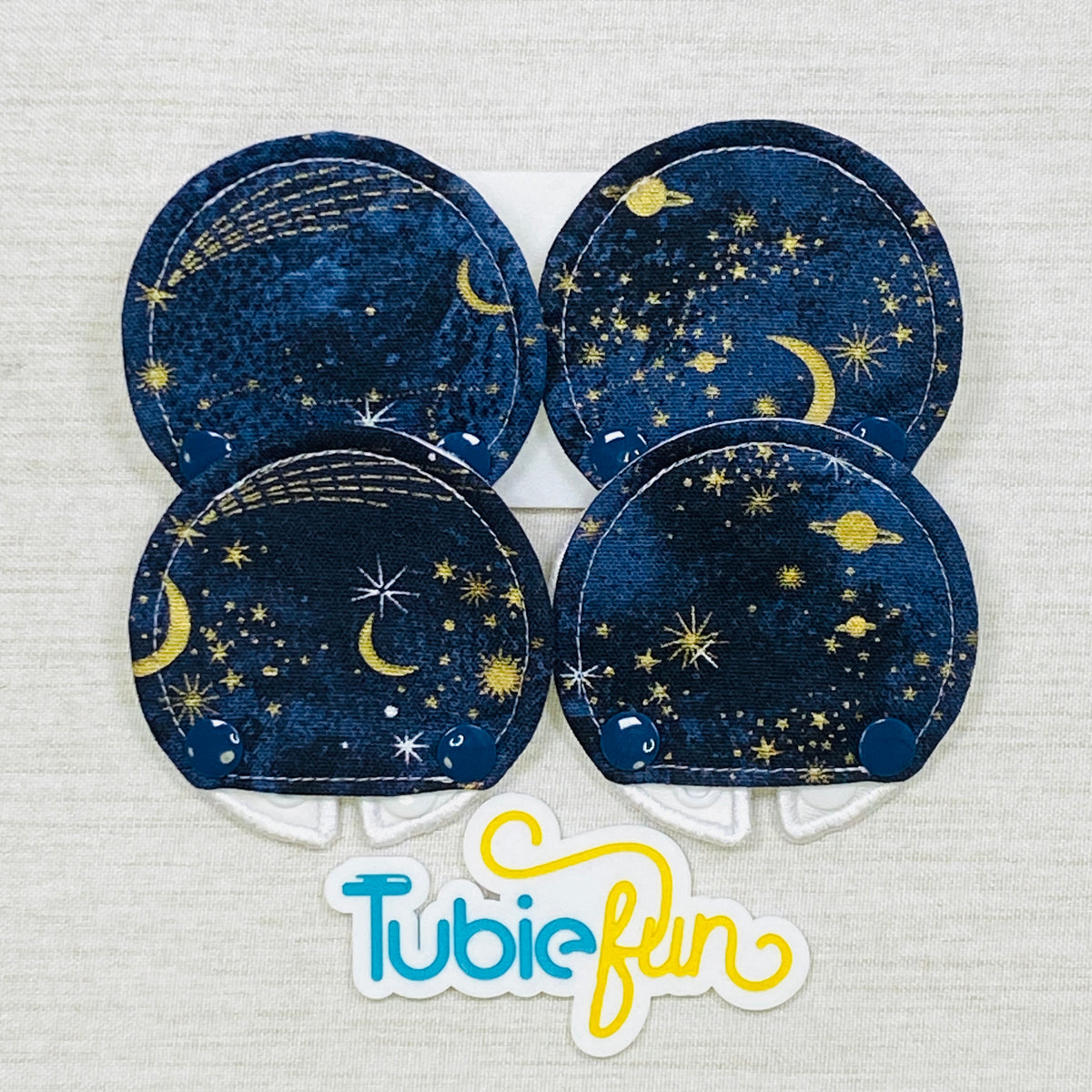 Covered Button Pad - Gold Space
