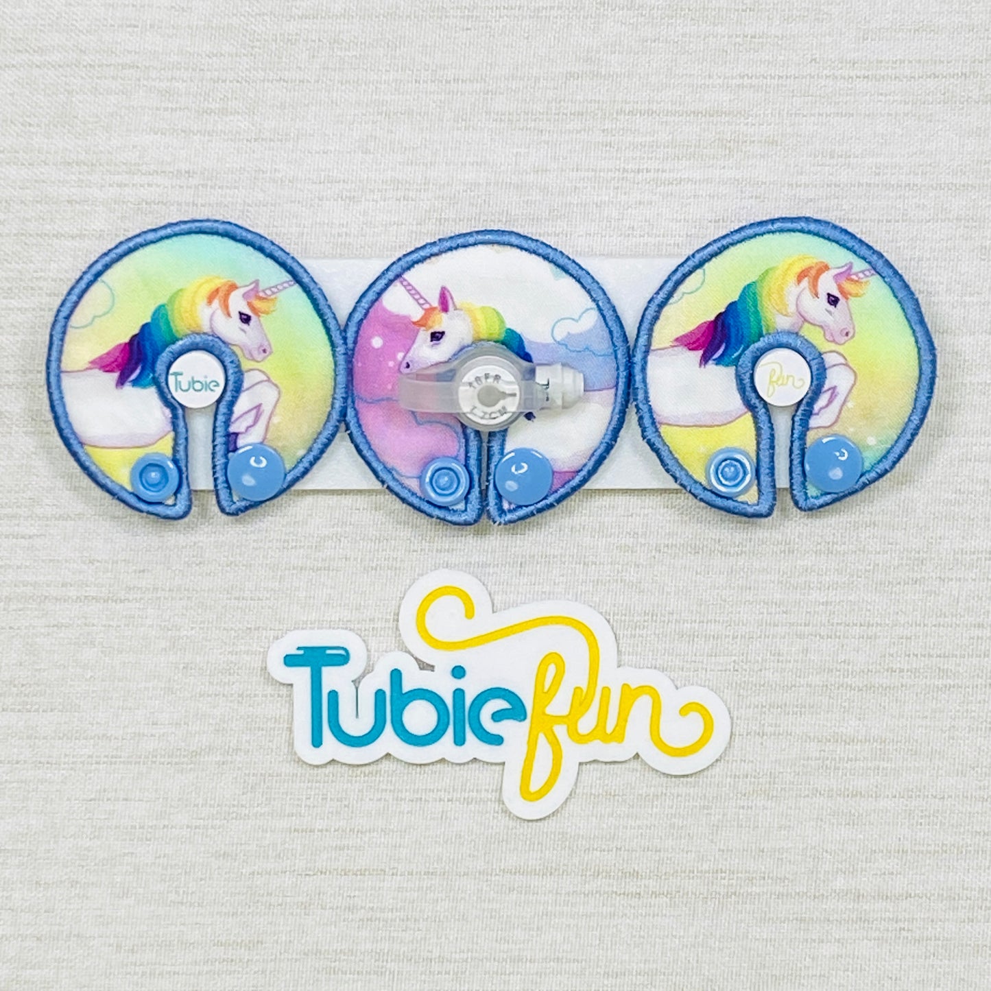 G-Tube Button Pad Cover - Unicorn