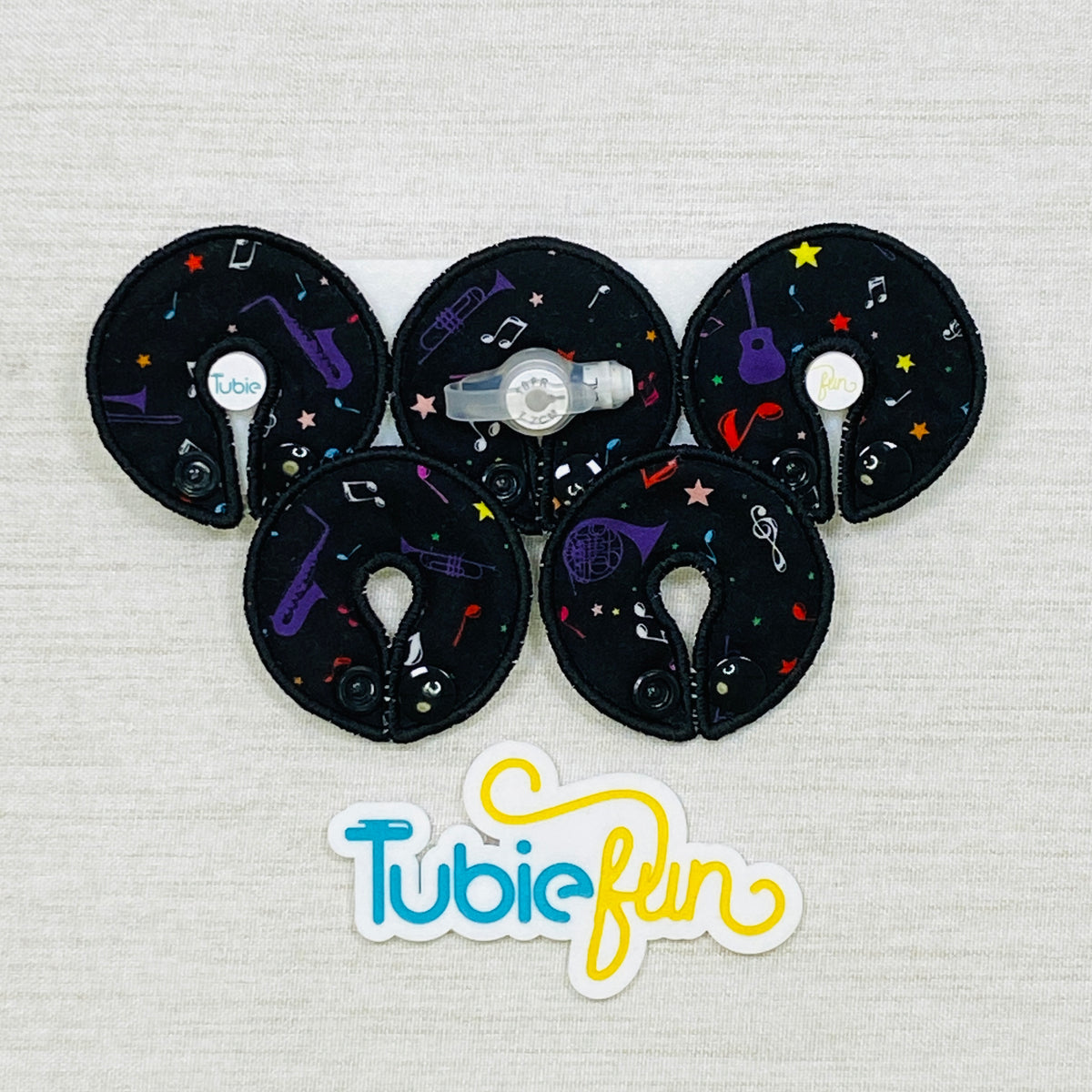 G-Tube Button Pad Cover - Music