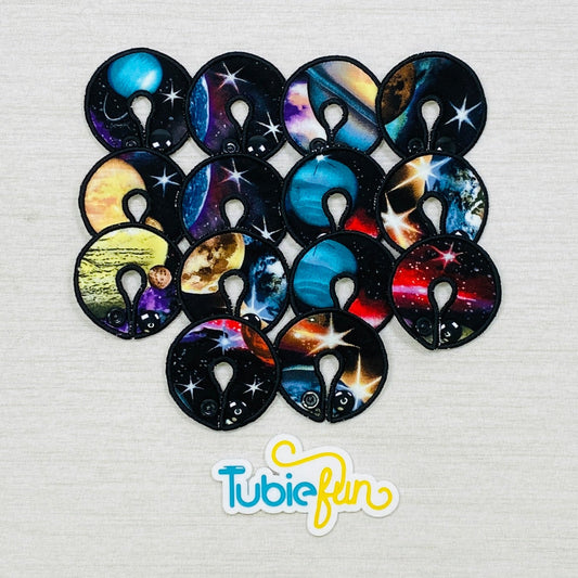 G-Tube Button Pad Cover - Planets