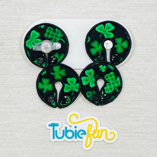 G-Tube Button Pad Cover - Shamrock