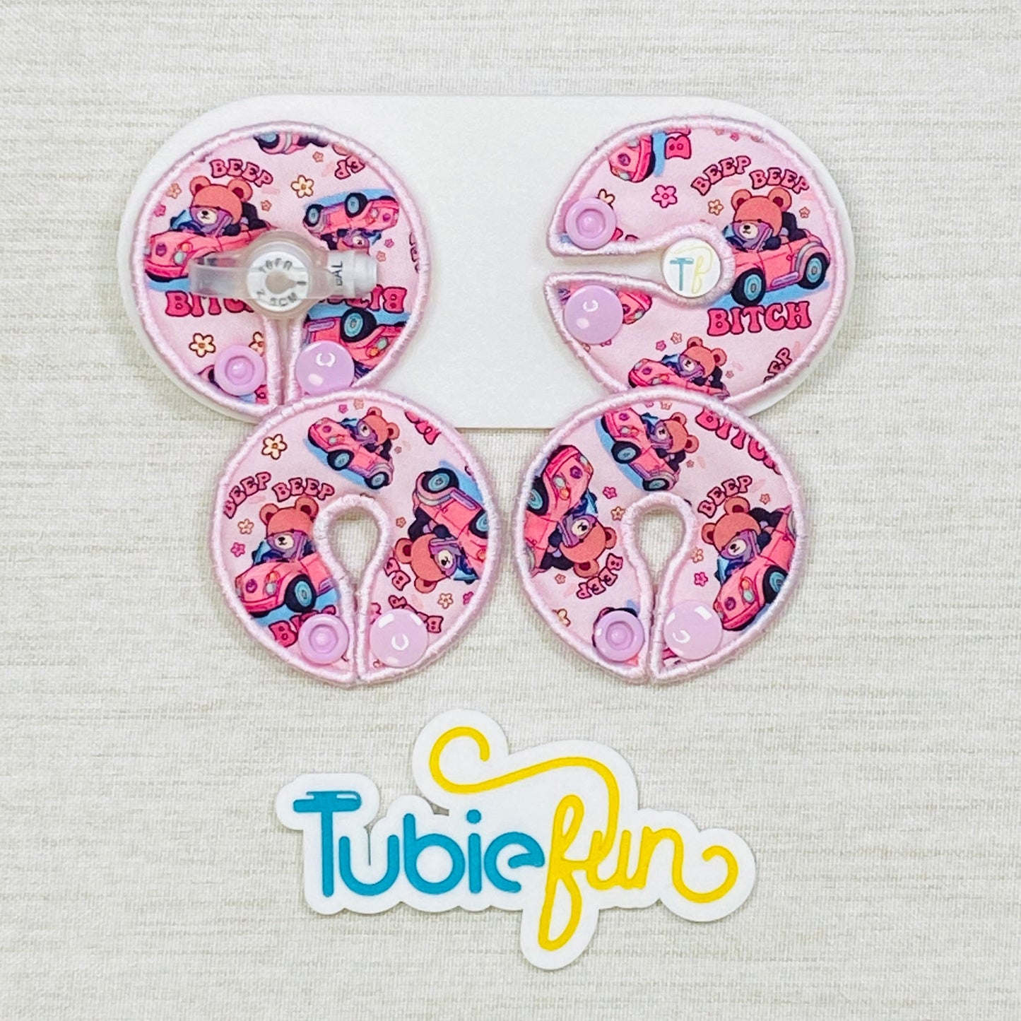 G-Tube Button Pad Cover - Beep Beep