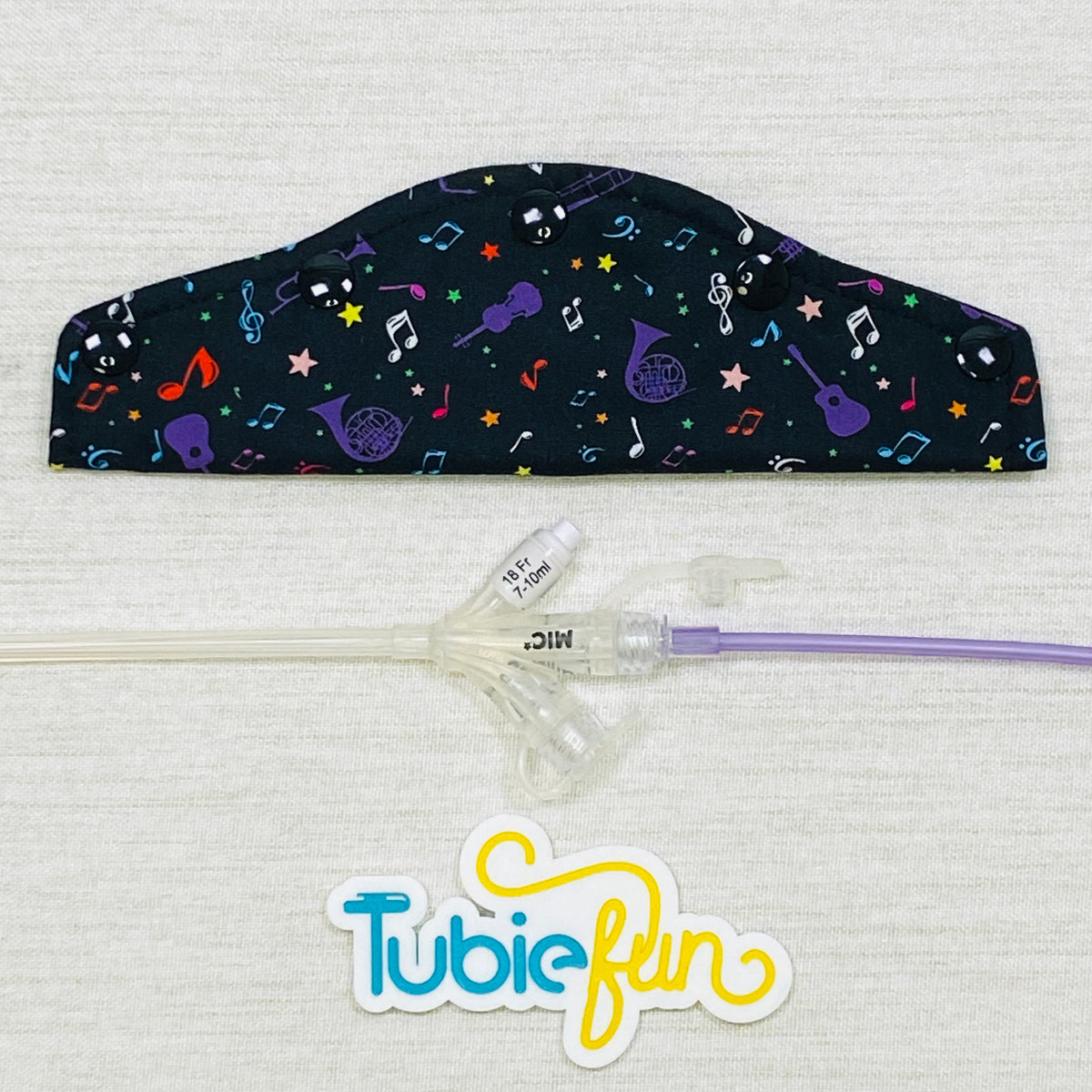 Large Feeding Tube Connection Cover - Music