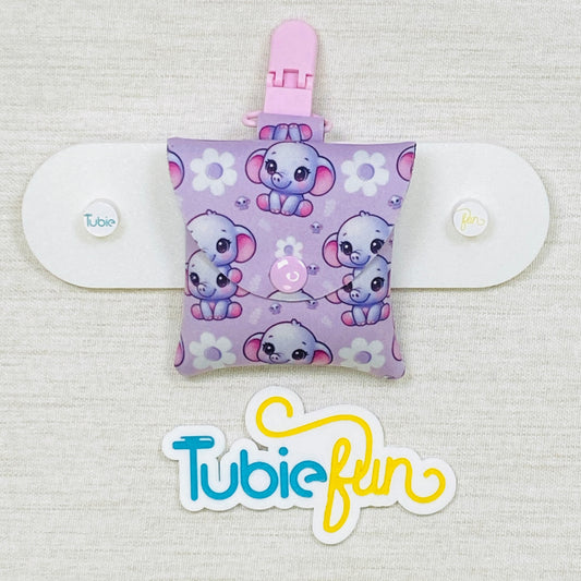 Neoprene Tubing Pouch - Baby Elephants