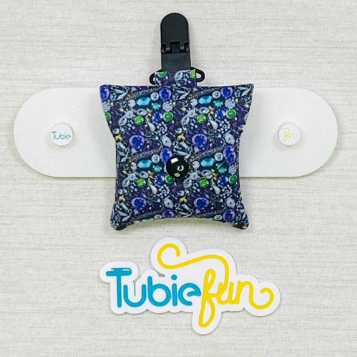 Neoprene Tubing Pouch - Gem Stones