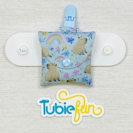 Neoprene Tubing Pouch - Capybara and Rainbows