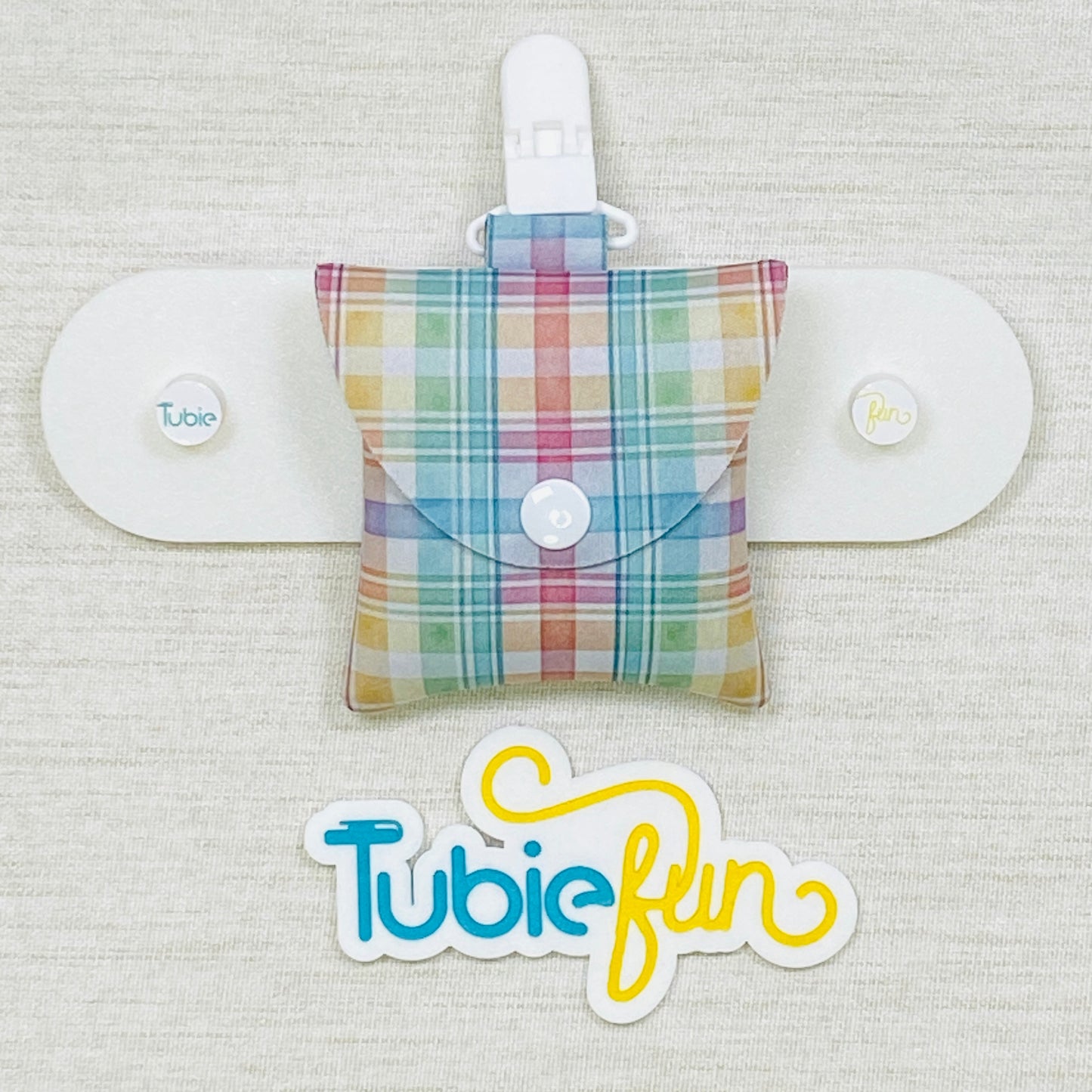 Neoprene Tubing Pouch - Coloured Gingham