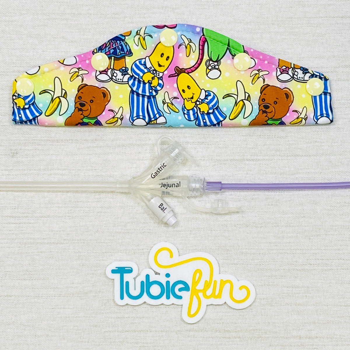 Large Feeding Tube Connection Cover - Bananas and Friends