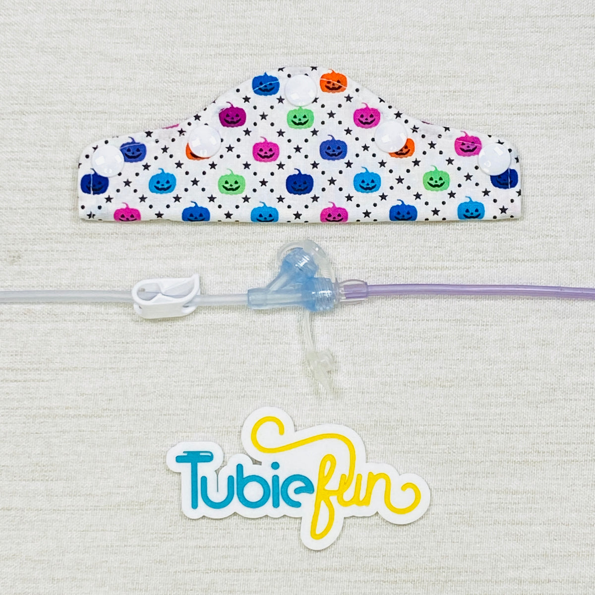 Feeding Tube Connection Cover - Halloween Mini Pumpkins
