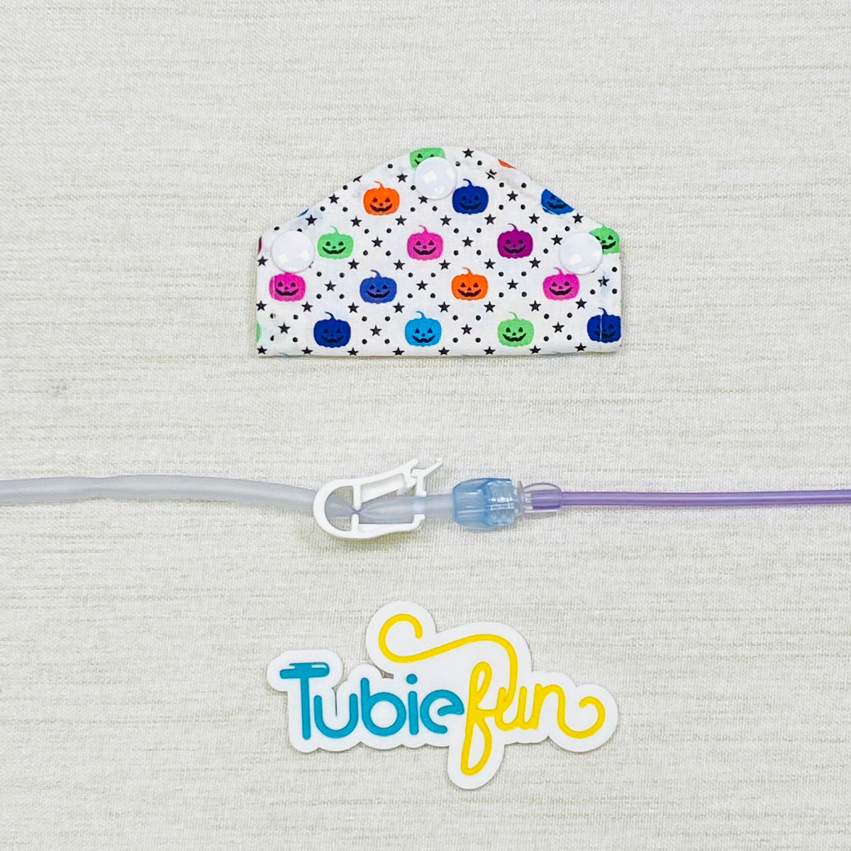 Feeding Tube Mini Connection Cover - Halloween Mini Pumpkins
