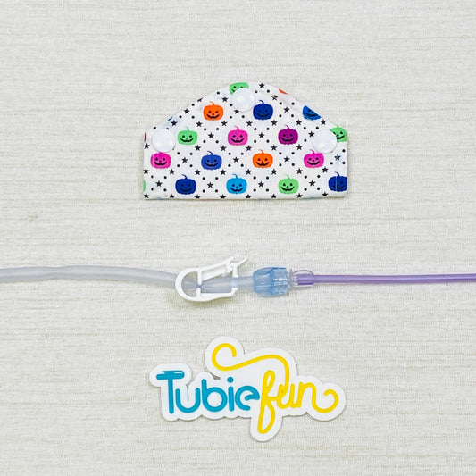 Feeding Tube Mini Connection Cover - Halloween Mini Pumpkins