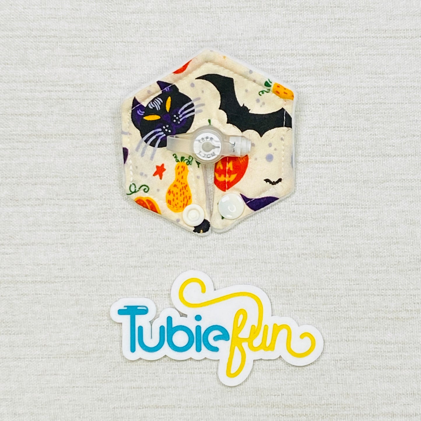 Hexagon G-Tube Button Pad Cover - Halloween 2