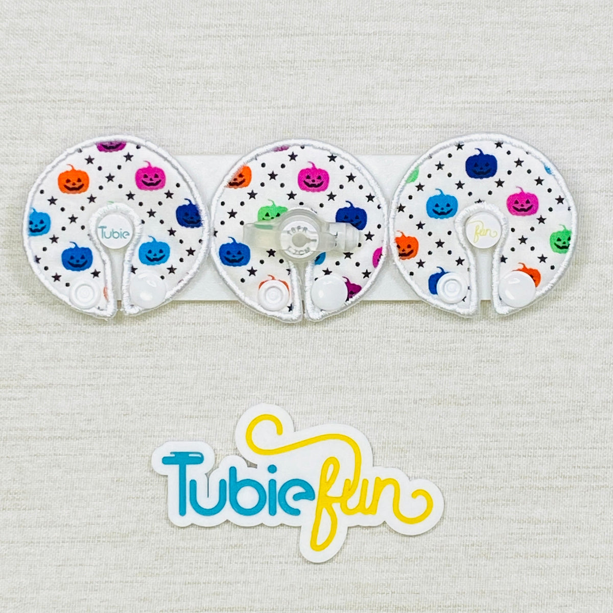G-Tube Button Pad Cover - Halloween Mini Pumpkins