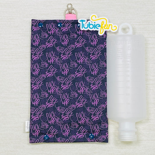 Insulated Milk Bag Suitable for 1L Flocare and 500ml Flexitaners - F Off Pink