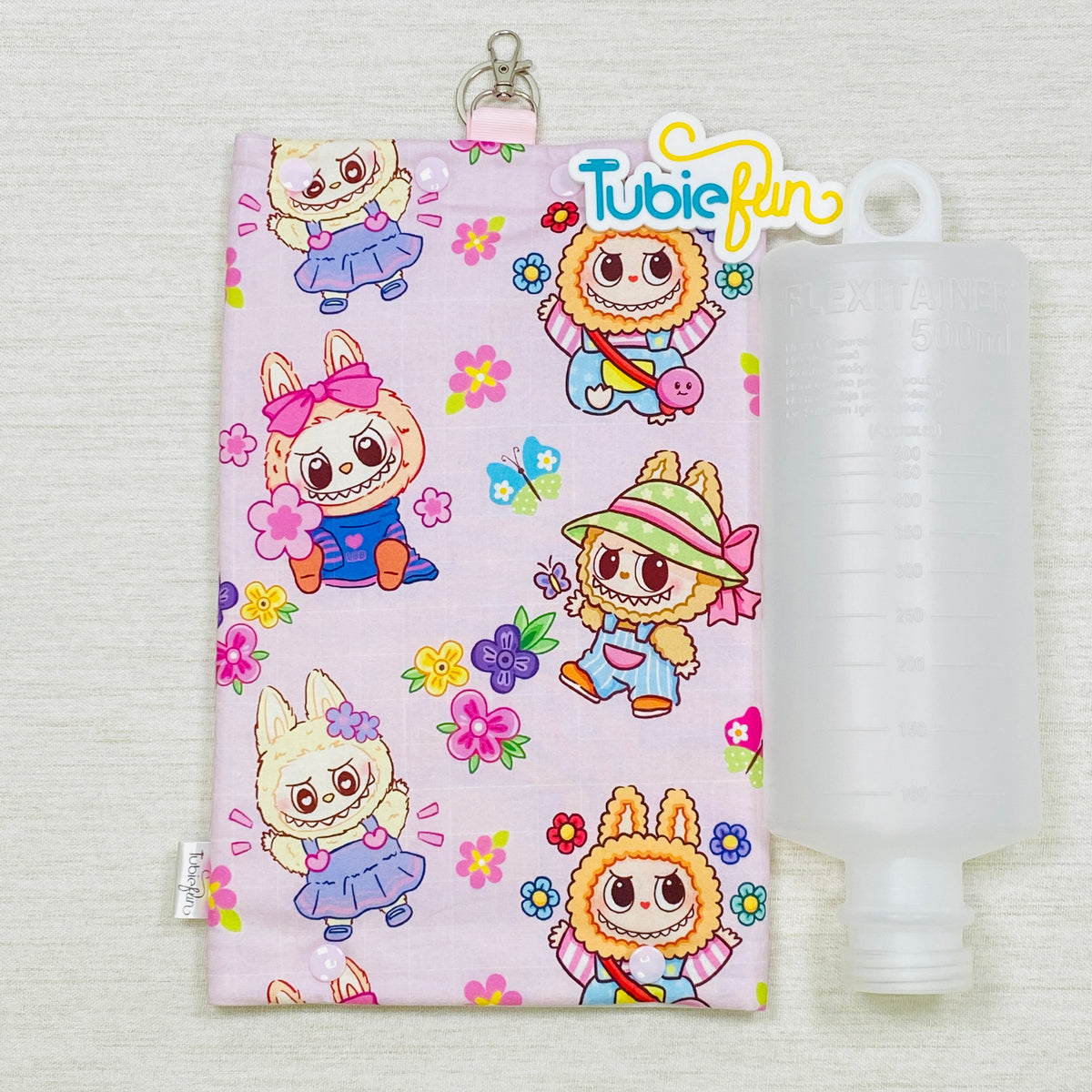 Insulated Milk Bag Suitable for 1L Flocare and 500ml Flexitainers - Toothy Monster