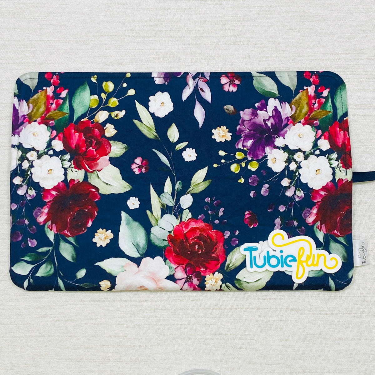 Syringe Roll - Flowers on Navy