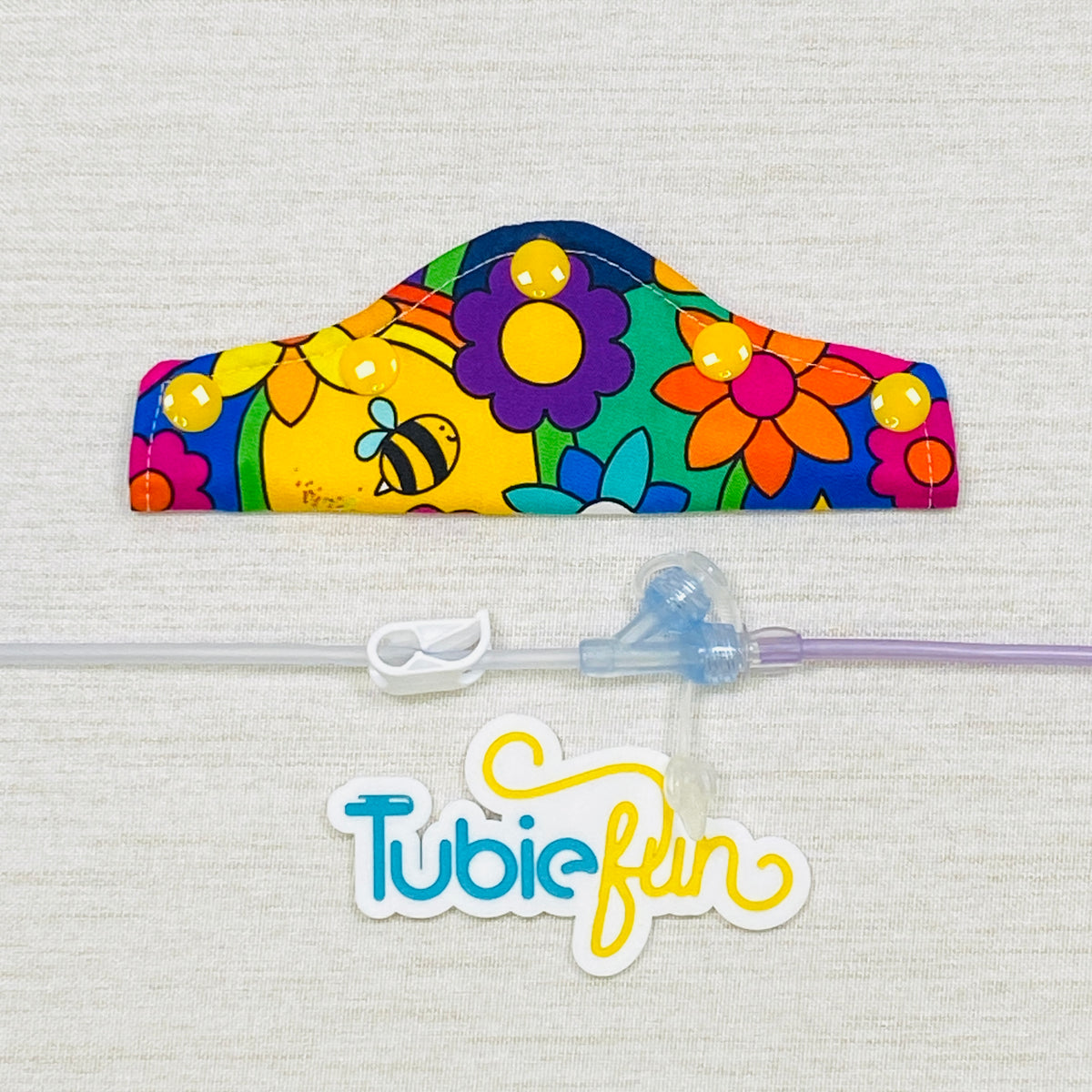 Feeding Tube Connection Cover - Retro Garden