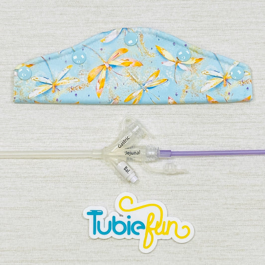 Large Feeding Tube Connection Cover - Dragonflies