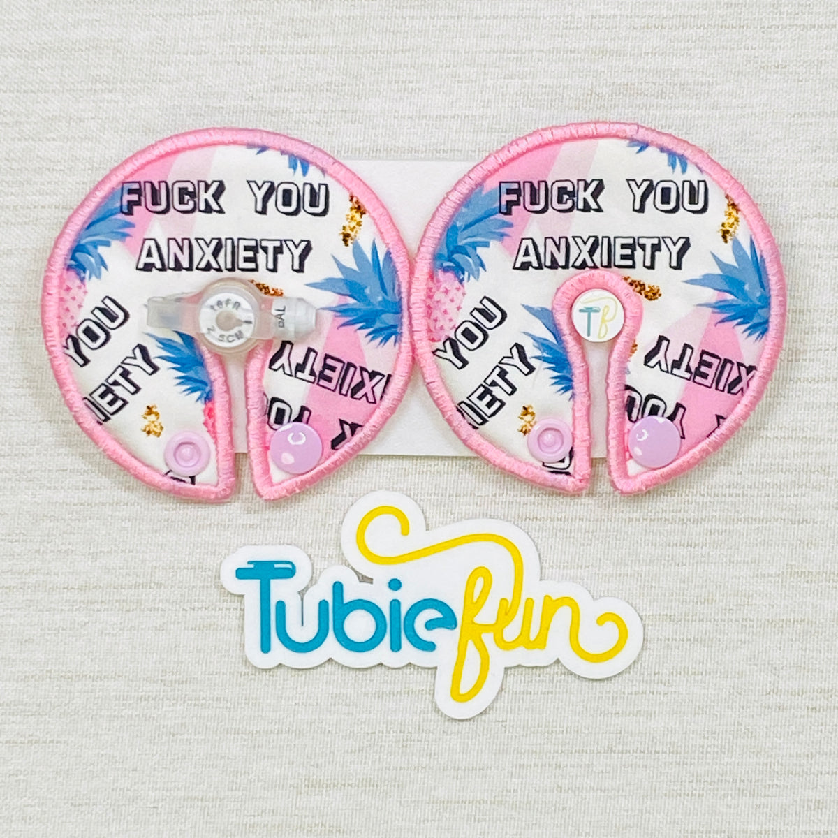 Button Pad Cover Large - F You Anxiety