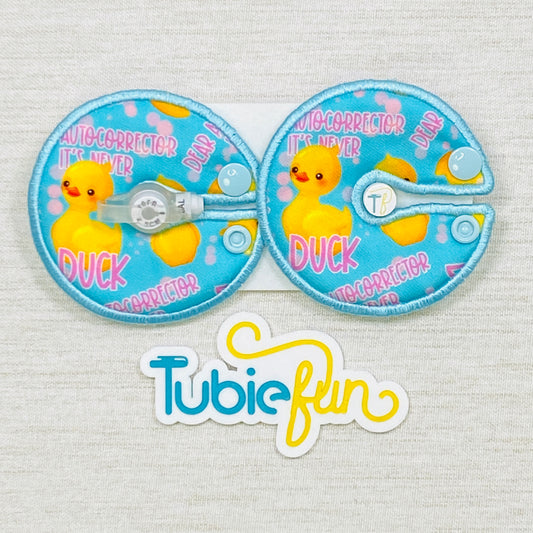 Button Pad Cover Large - Yellow Ducks